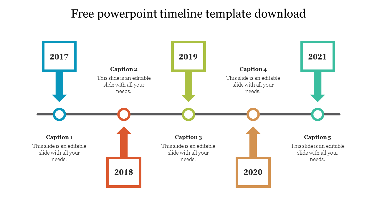 Free - Amazing Free PowerPoint Timeline Template Download